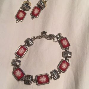 Brighton bracelet and earrings.